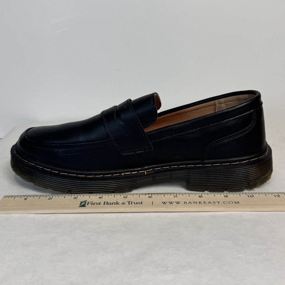 CLAKBLRG Womens Black Penny Loafers Slip On Comfort Driving Moccasins Size 10 - Picture 13 of 13
